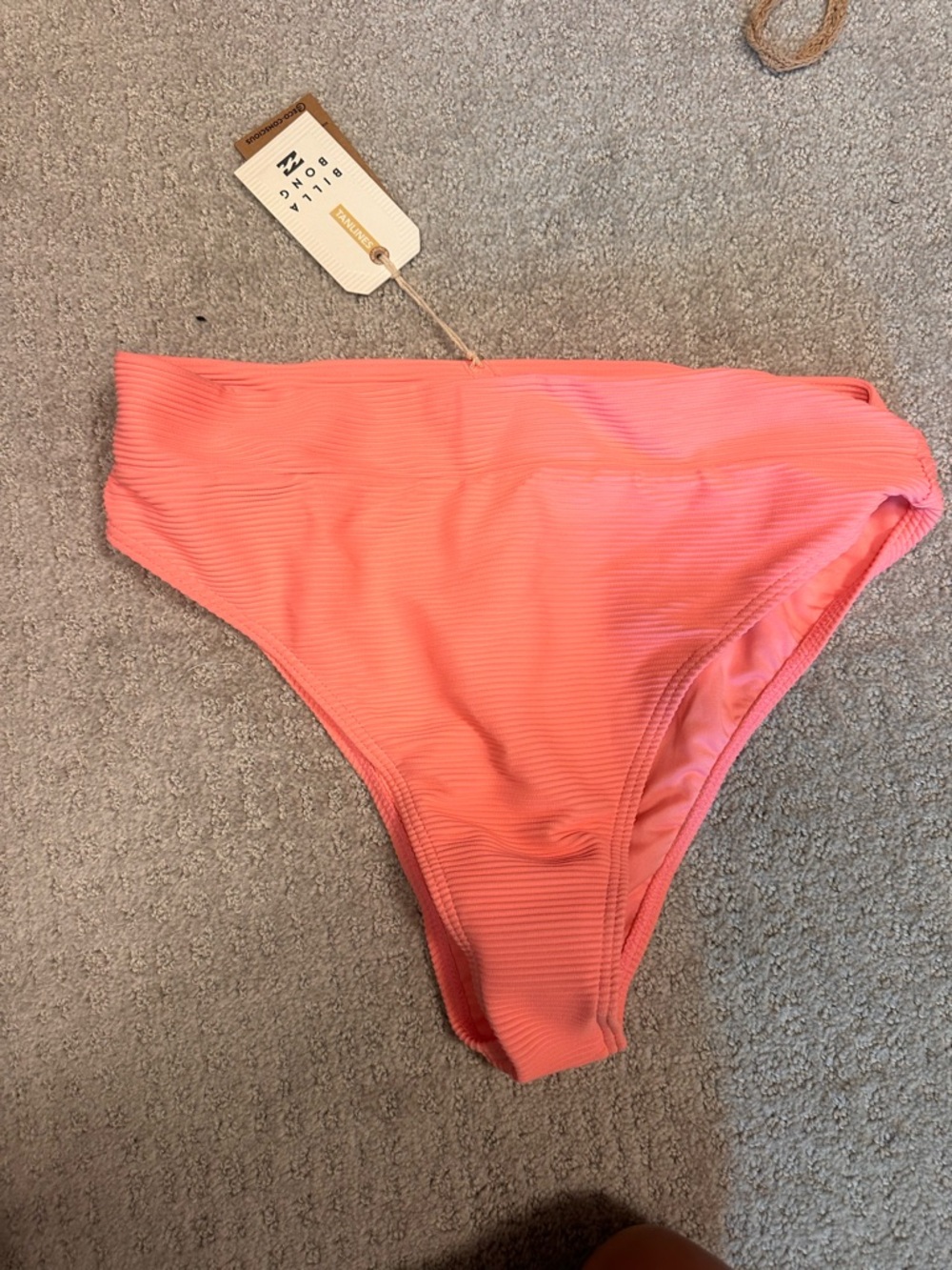 Billabong Coral Ribbed High-Cut Swim Bottom